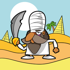 Warrior cartoon vector