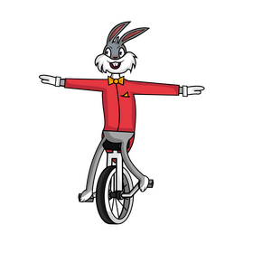Bugs Bunny circus clipart