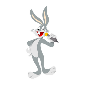 Bugs Bunny singing clipart