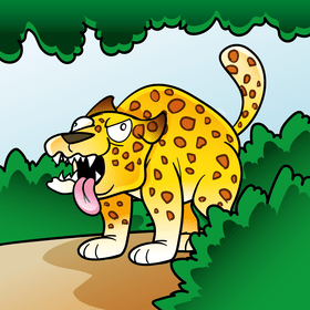 Jaguar cartoon vector