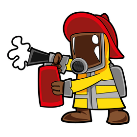 Firefighter cartoon clipart
