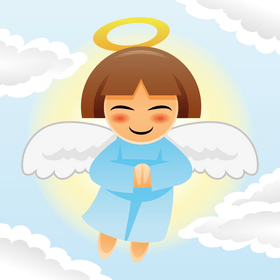 Angel cartoon vector