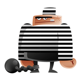 Prisoner cartoon clipart
