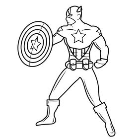 Captain America Bucky Barnes drawing black and white clipart