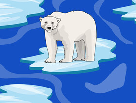 Polar bear mascot logo design vector free download