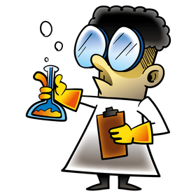 Scientist cartoon clipart