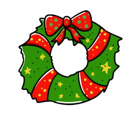 Christmas flower clipart