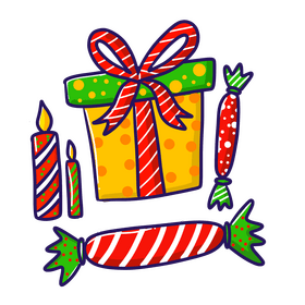 Christmas gift clipart