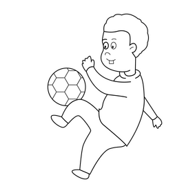 Cat in the Hat Conrad playing ball drawing black and white clipart