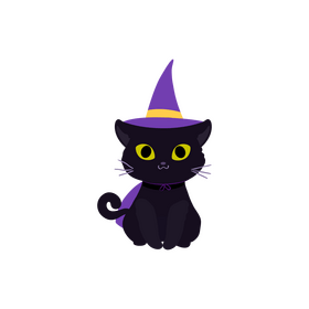 Halloween cat clipart