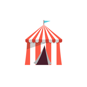 Amusement park tent clipart