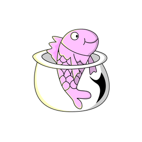 Cat in the Hat, fish clipart