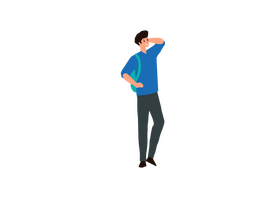 Boy with bag clipart