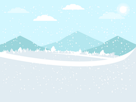 Winter scene vector