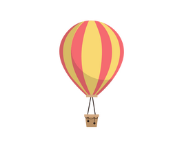 Hot air balloon clipart