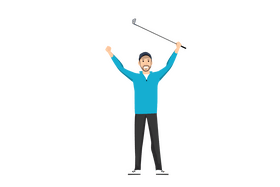 Golfer clipart