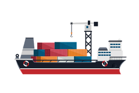 Cargo ship clipart