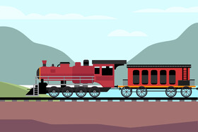 Locomotive vector