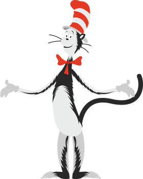 Cat in the Hat sleeping clipart free download