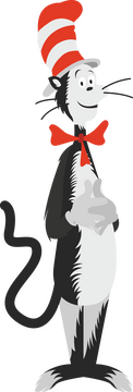 Dr. Seuss happy Cat in the hat clipart free download