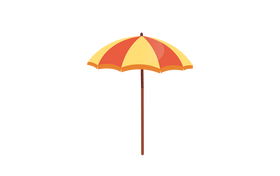 Beach umbrella clipart