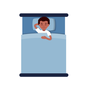Boy sleeping clipart
