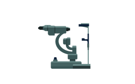 Eye doctor machine clipart