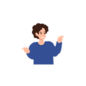 Woman character clipart