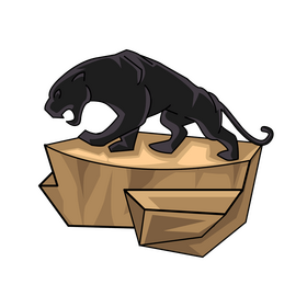 Fortnite Panther's Prowl Statue clipart