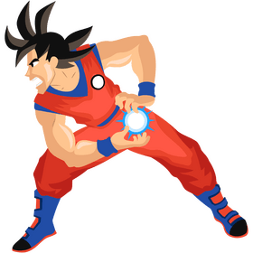 Goku kamehameha, Dragon Ball clipart