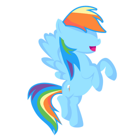My Little Pony Rainbow Dash cartoon clipart