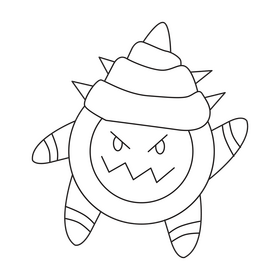 Moana cartoon coconut pirate drawing black and white clipart