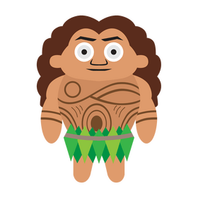 Moana Maui cartoon clipart