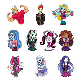 Monster High characters set vector