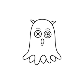 Finding Nemo Pearl octopus drawing black and white clipart