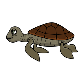 Finding Nemo Crush sea turtle drawing clipart