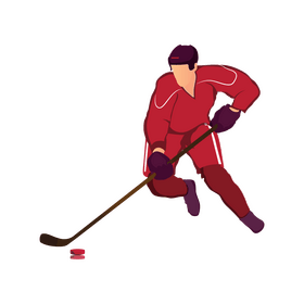 Hockey player clipart