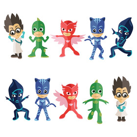 PJ Masks characters clipart set vector