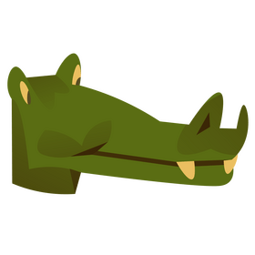 Cartoon alligator mouth clipart