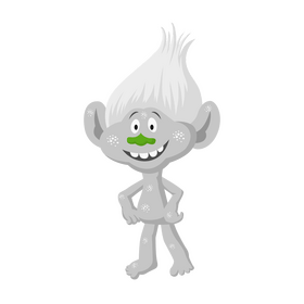 Trolls character Guy Diamond clipart