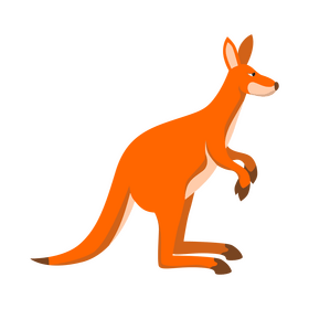 Cartoon kangaroo jumping clipart free download