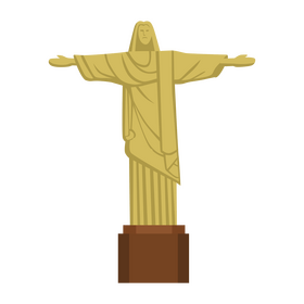 Christ the Redeemer statue clipart