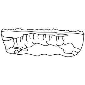 Niagara Falls black and white clipart