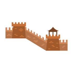 Great Wall of China clipart