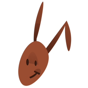 Cute ant head clipart