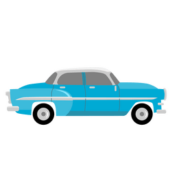Classic cuban car clipart