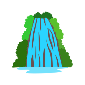El salto de limon waterfalls clipart