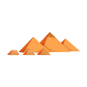 Egypt pyramids cartoon clipart vector free download