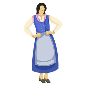 Finland national dress clipart