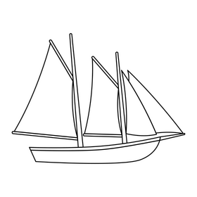 Caique boat clipart free download